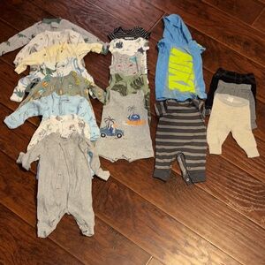 Assorted Baby Boy newborn Onesies and Pants Set
